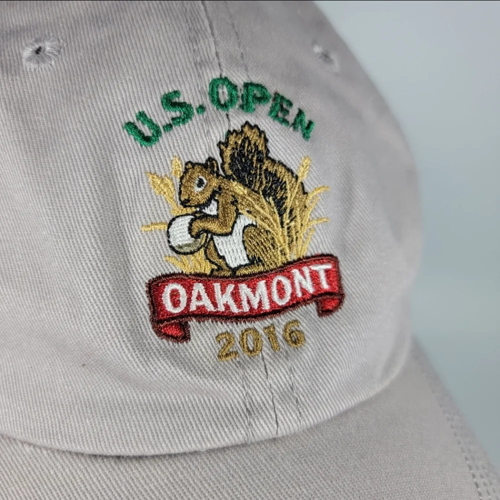 US Open Oakmont PA 2016 Golf Hat USGA Member Strapback PGA Tour Beige Cap NWOT